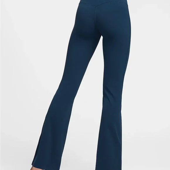 NWT Nike Yoga Dri-FIT Luxe High-Waisted Flared Leggings Armory Navy XL - Picture 2 of 8